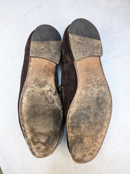 Gucci Horsebit Loafers Brown Suede Men 10.5 Leather Slipons main image 12